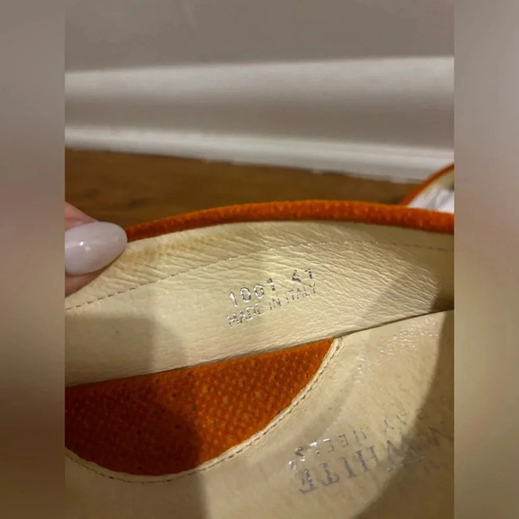 Ron White Orange Loafers Made in Italy - Picture 7 of 7